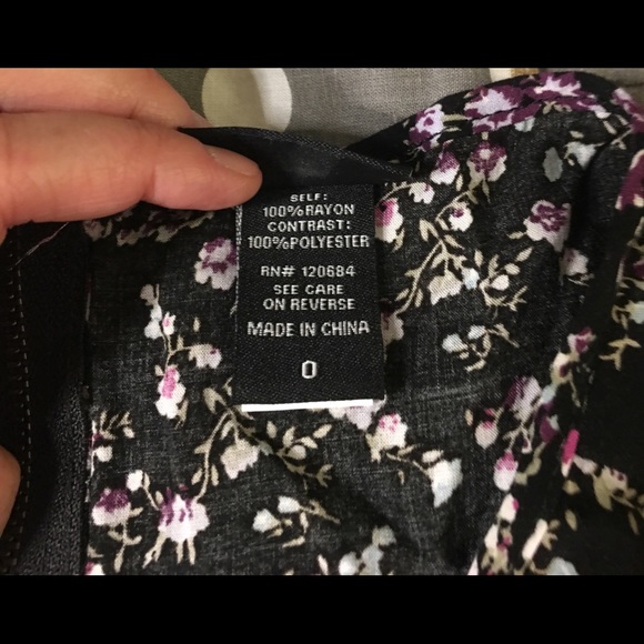 Torrid Floral Challis Tunic Top Size 0 - Picture 5 of 6